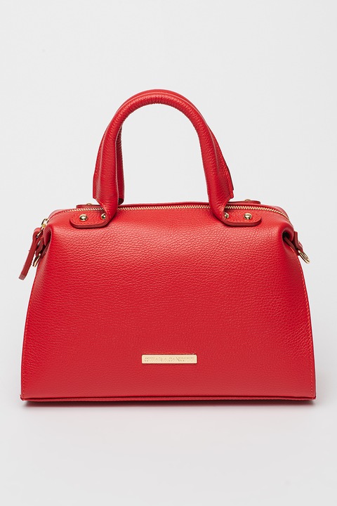 Chiara Canotti, Levehető pántos bőr válltáska, Piros