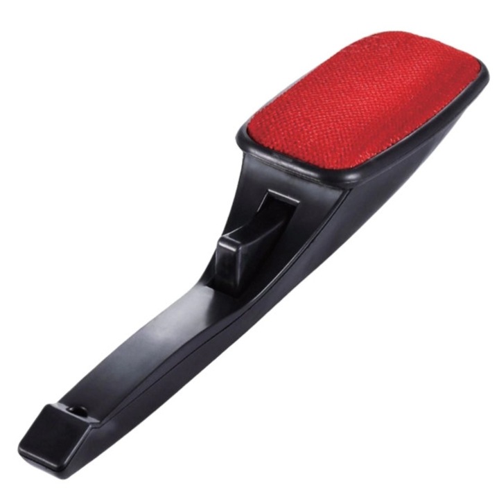 Perie pentru scame, Perie pentru indepartarea scamelor de pe haine si textile, cu cap rotativ, reutilizabila, usor de utilizat, multicolor, dimensiuni mici