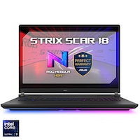 Laptop Gaming ASUS ROG Strix SCAR 18 G835LX cu procesor Intel Core Ultra 9 275HX pana la 5.4GHz, 18", 2.5K WQXGA, Mini LED, 240Hz, G-Sync, 64GB DDR5, 2TB SSD, NVIDIA GeForce RTX 5090 24GB GDDR7, No OS, Off Black