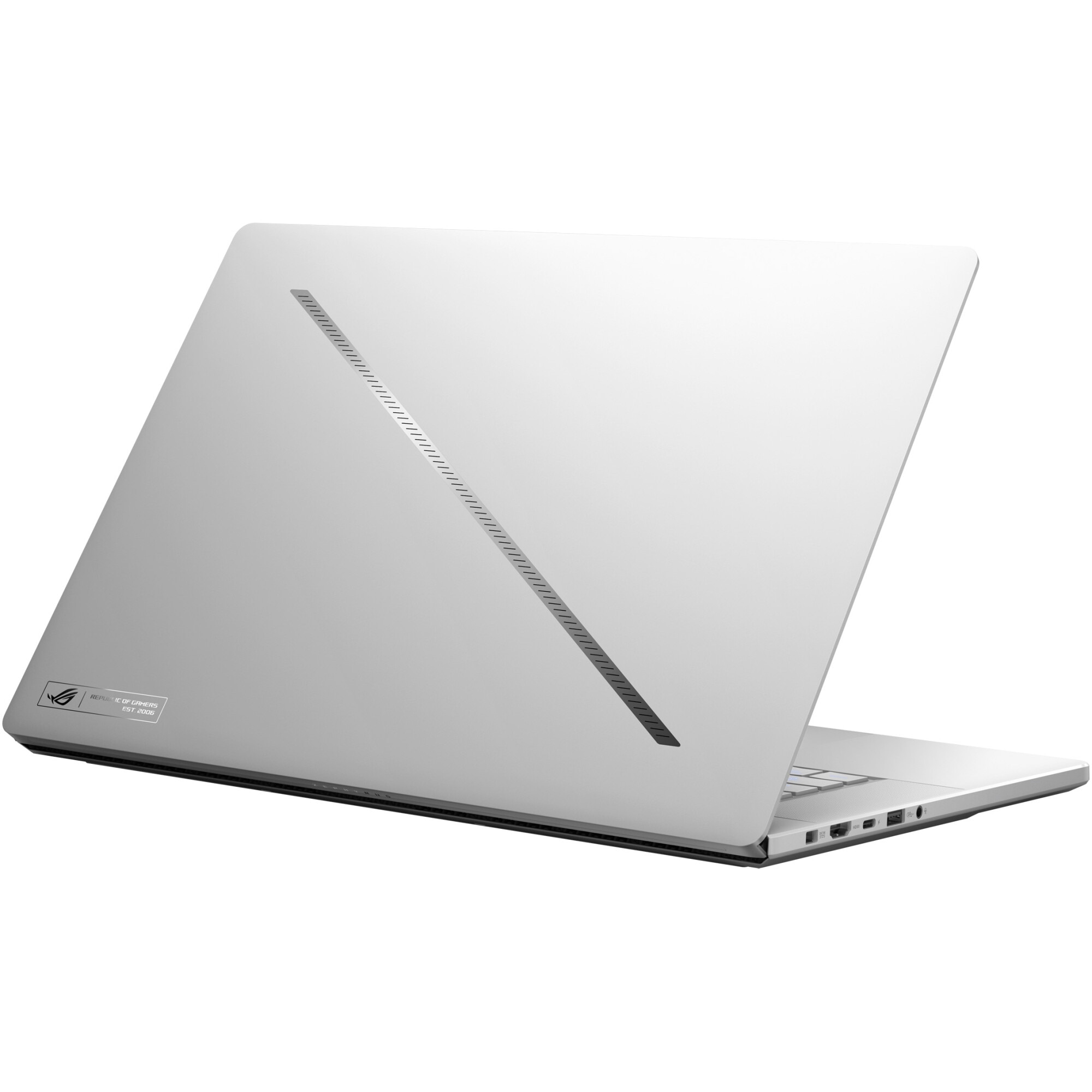 Laptop Gaming ASUS ROG Zephyrus G16 GU605CX cu procesor Intel® Core™ Ultra 9 285H pana la 5.4GHz, 16", 2.5K WQXGA, OLED, 240Hz, G-Sync, 64GB LPDDR5X, 2TB SSD, NVIDIA® GeForce RTX™ 5090 24GB GDDR7, No OS, Platinum White