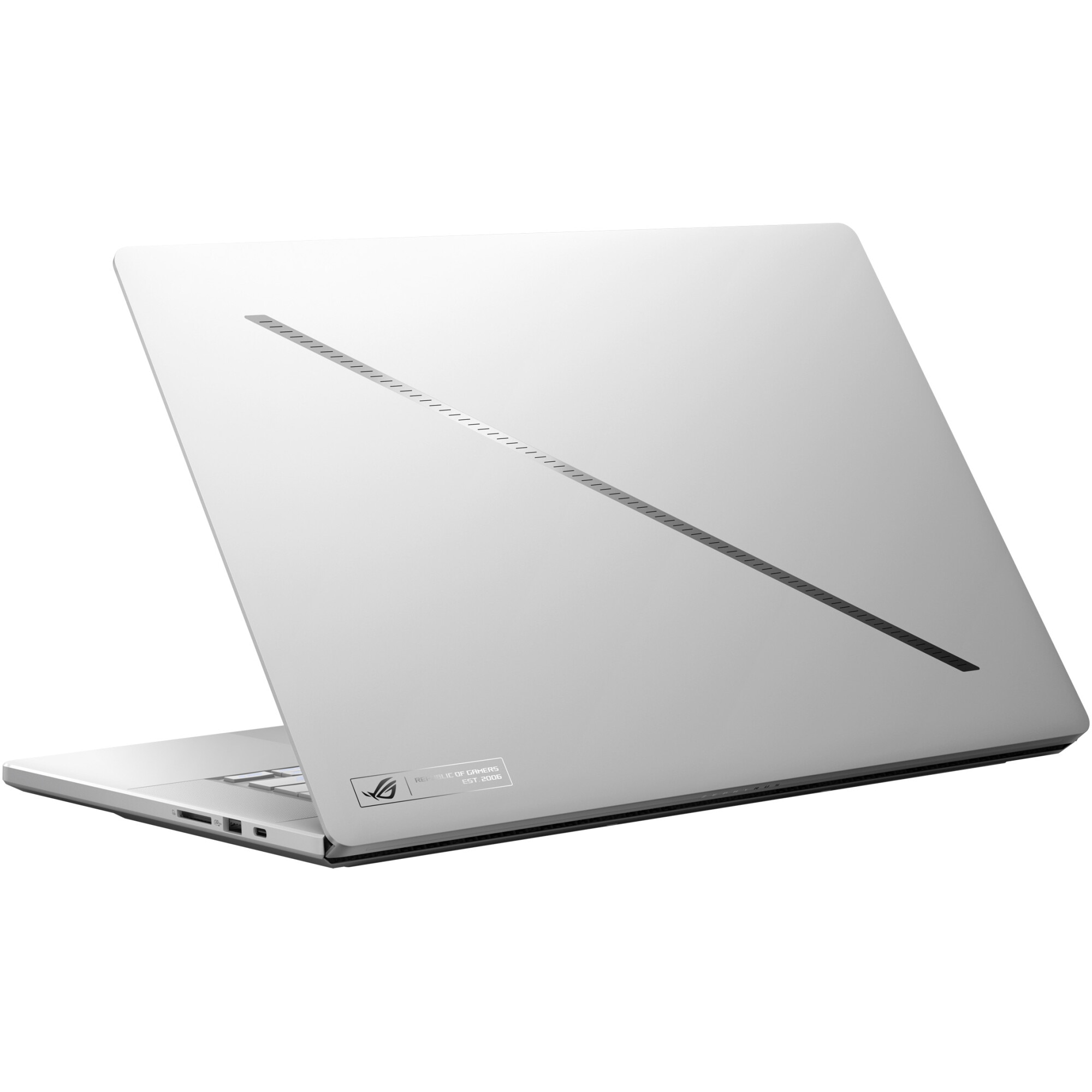 Laptop Gaming ASUS ROG Zephyrus G16 GU605CX cu procesor Intel® Core™ Ultra 9 285H pana la 5.4GHz, 16", 2.5K WQXGA, OLED, 240Hz, G-Sync, 64GB LPDDR5X, 2TB SSD, NVIDIA® GeForce RTX™ 5090 24GB GDDR7, No OS, Platinum White