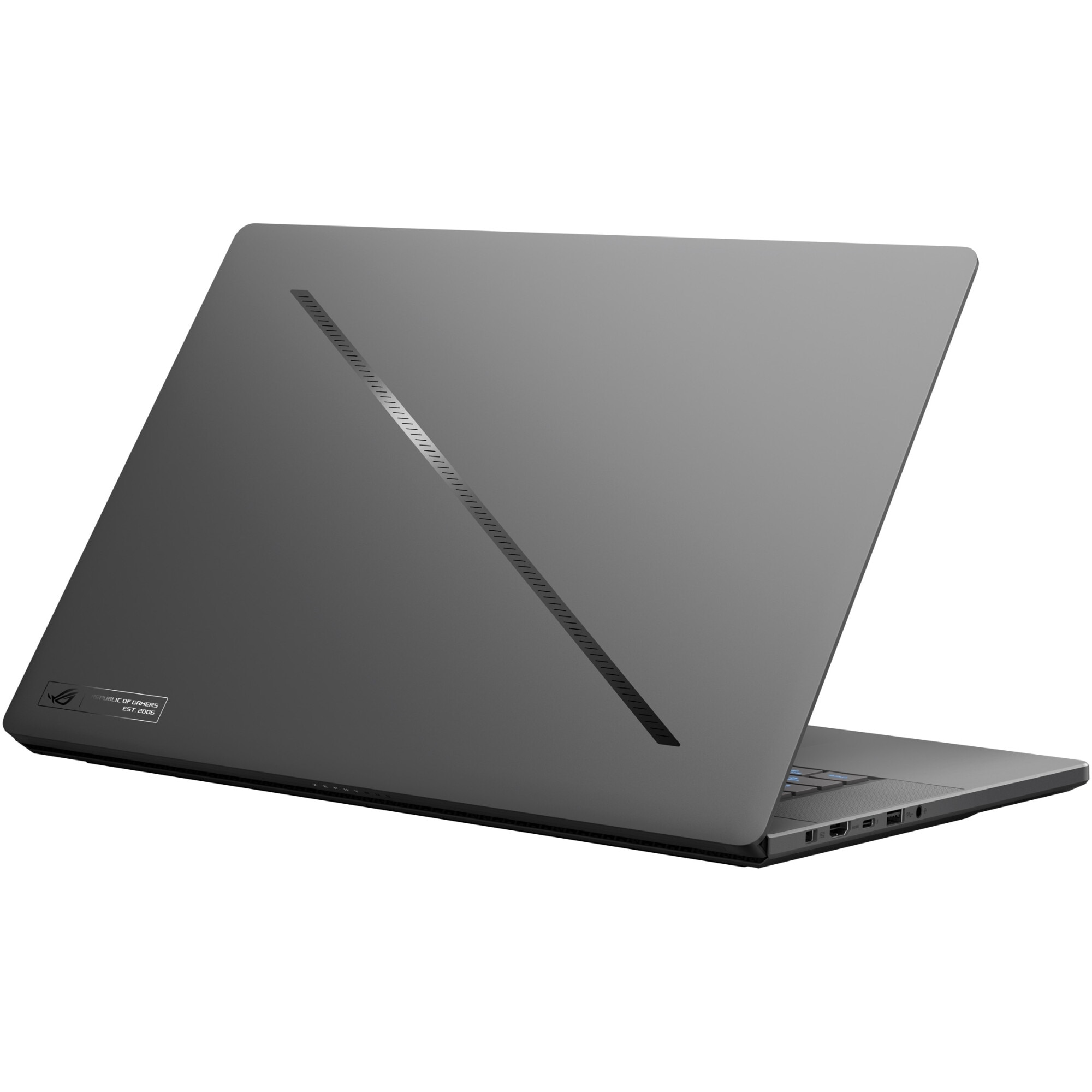 Laptop Gaming ASUS ROG Zephyrus G16 GU605CX cu procesor Intel® Core™ Ultra 9 285H pana la 5.4GHz, 16", 2.5K WQXGA, OLED, 240Hz, G-Sync, 64GB LPDDR5X, 1TB SSD, NVIDIA® GeForce RTX™ 5090 24GB GDDR7, No OS, Eclipse Gray