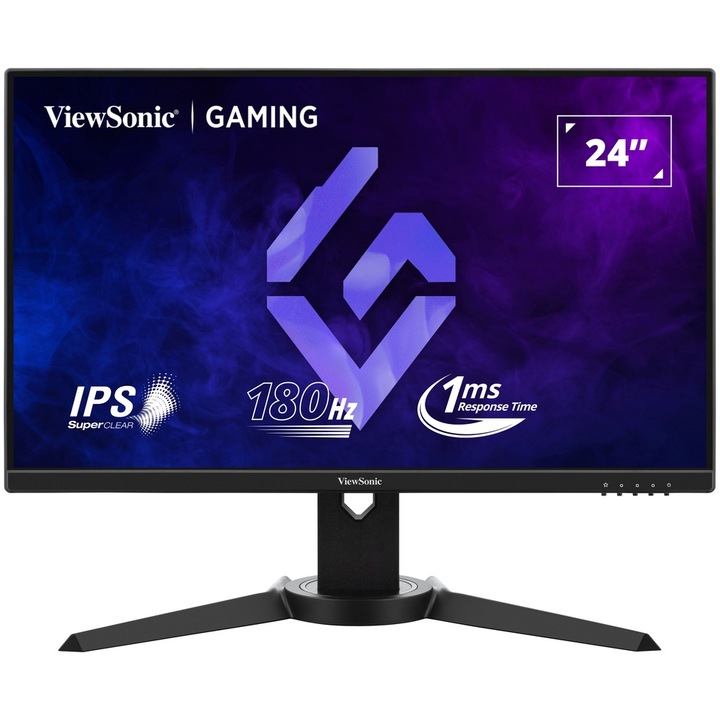 Viewsonic VX2479J-HD-PRO gamer LED monitor, 24" IPS, Full HD, , 180Hz, 1ms, HDMI, DP, fekete