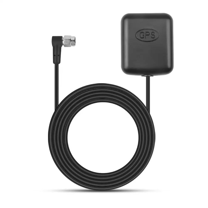 Antena GPS, cu mufa/conector SMA, cot 90 grade, cablu 1.80 metri, Universal