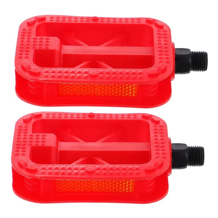 Set pedale bicicleta pentru copii, plastic, design anti-alunecare, dimensiuni compacte
