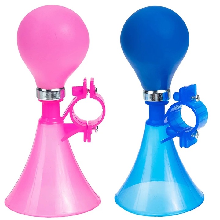 Sonerie bicicleta set 2 bucati, plastic, asortat, 15x7.2x7.2cm