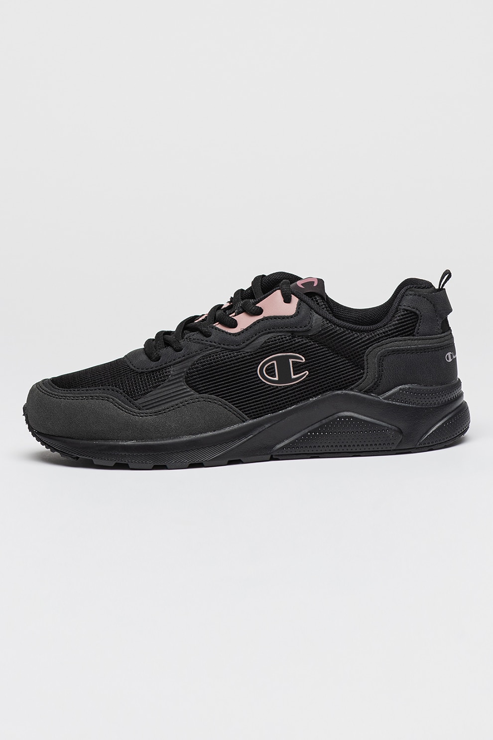 Champion, Pantofi sport wedge de piele ecologica si plasa Rodona