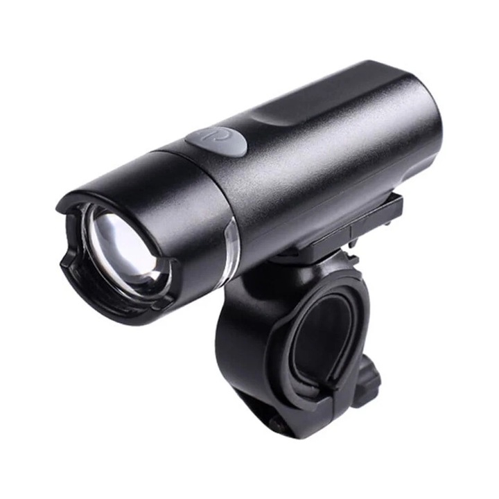 Lumina bicicleta set, LED, neagra, 8.7x3x3.3cm, impermeabila, pentru siguranta in timpul mersului nocturn