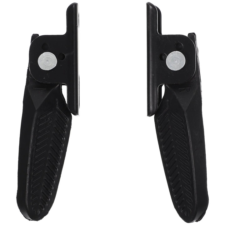 Pedale bicicleta, negru, 14x3x3cm, design antiderapant, set