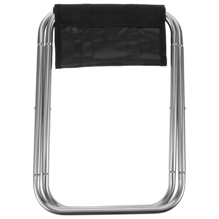 Scaun camping pliabil, gri, 35x23x22cm, material aluminiu si tesatura oxford