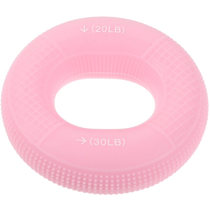 Extensor de degete, antrenor de forta din silicon, roz, 8x8x2.5cm