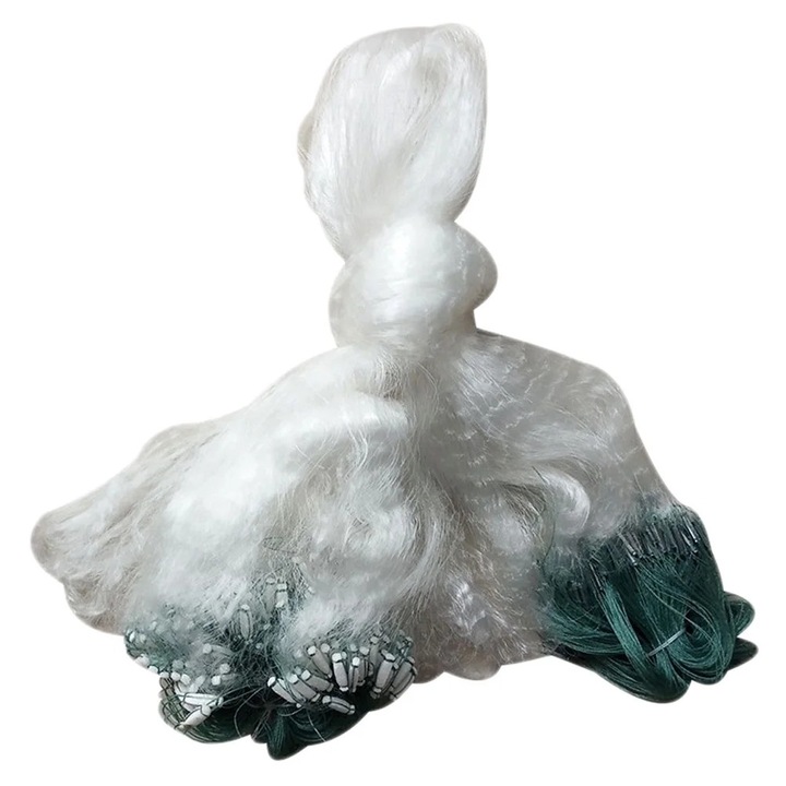Plasa de pescuit pliabila, 2000x100x100cm, culoare asortata, material matase