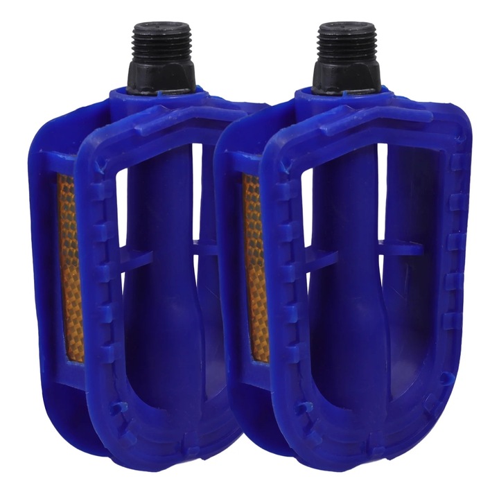 Pedale bicicleta, albastru, 10.7x6.5x2.4cm, set 1 pereche