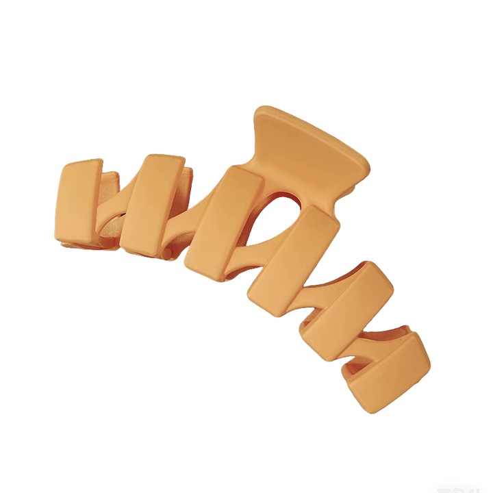 Hajcsat, akril, khaki színű, minimalista modell