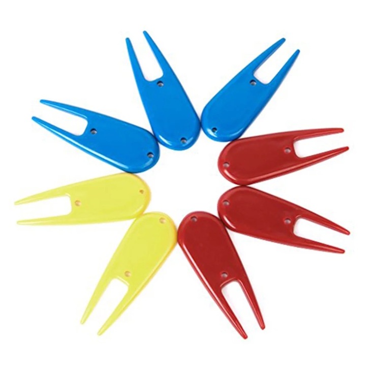 Set unelte golf, divot repair cu marker, plastic, 7x2.5cm, design antiderapant