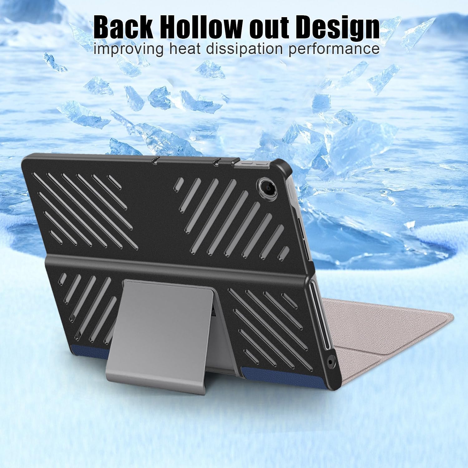 Husa Slim Sigloo, Smart Cover, Trifold, pentru Lenovo Tab Plus 2024(TB-351, 352), 11.5", Mosaic