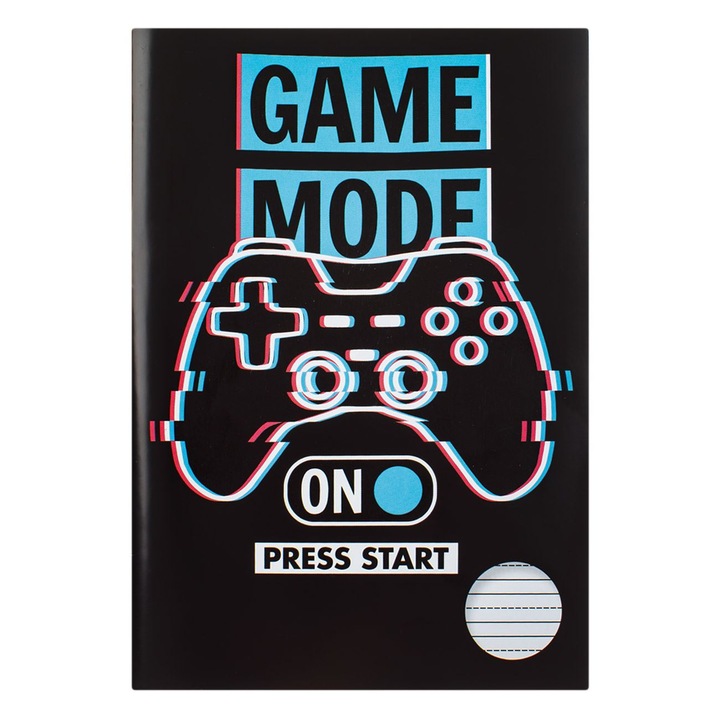 A5 notebook fekete borítós játékmód - 40F