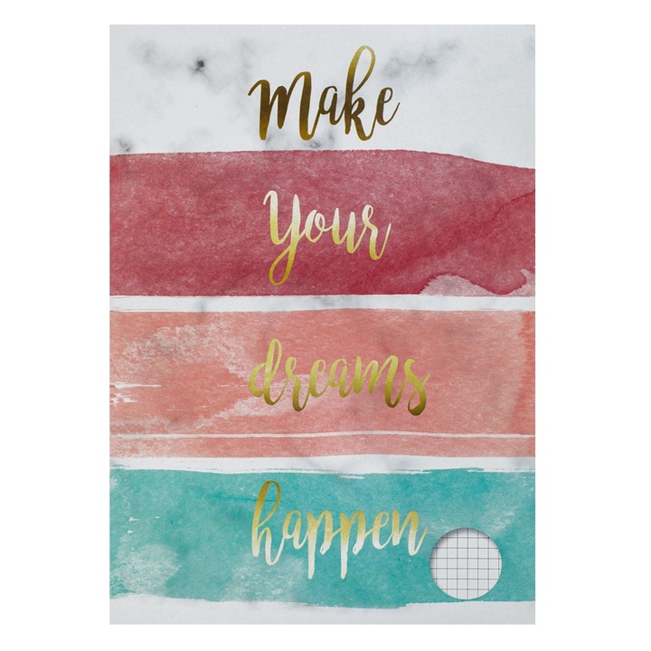 Diákfüzet A4-es matematika színes csíkok - 40F