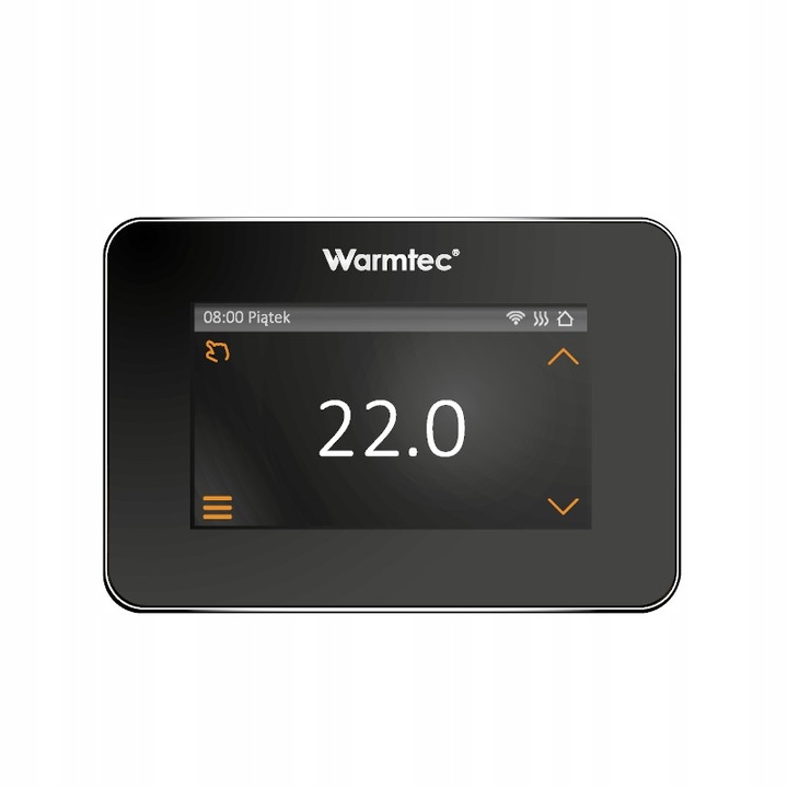 Warmtec XTS Wi-Fi programozható hőmérséklet-szabályozó, fekete, 13.5x9.4x4.2cm
