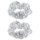 Set 2 diademe elastice multicolore din stofa cu paiete, 10x10x3cm