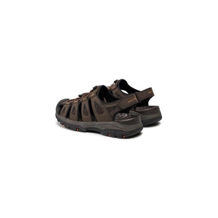 Sandale barbati Skechers, 303650322, Piele ecologica, 45.5 EU, Maro