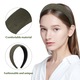 Diadema multicolora din material textil, latime moderata, 15x13x4cm