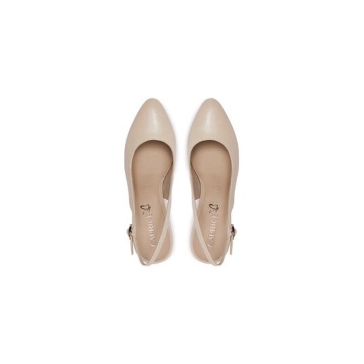 Sandale dama Caprice, 303668129, Piele naturala, Bej, Bej, 40.5