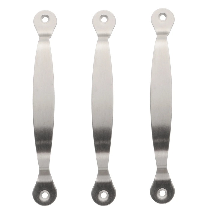 Set 3 Piese Manere Tocatoare Inox, Argintiu
