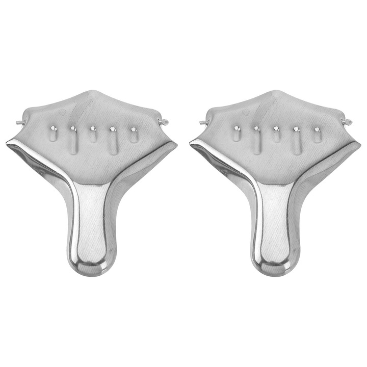 Presa manuala pentru fructe, inox, argintie, 8.50x6.70x2.00cm, set 2 bucati