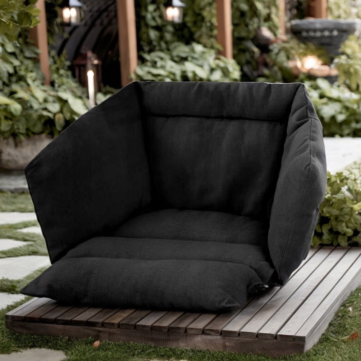 Perna pentru leagan tip cuib si scaun suspendat, impermeabila, 73 x 60 x 10 cm, negru