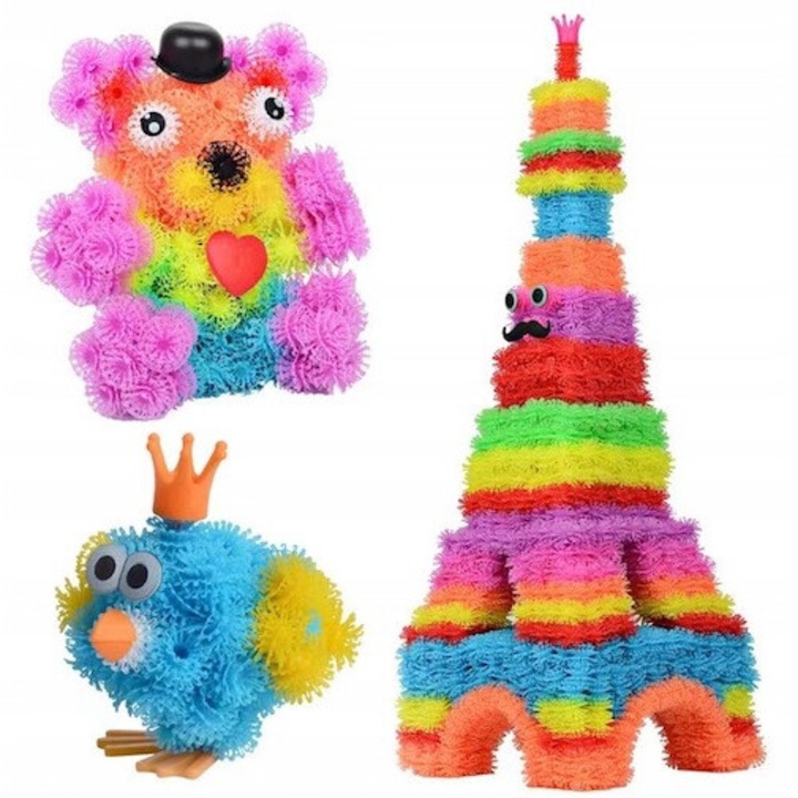 Capace Velcro blocuri bile creative colorate 900 buc set mare XXL