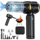 Aspirator Auto 4 In 1 Wireless Portabil, Putere 22000 Pa, Motor Brushless 100W 90000RPM, 3 Viteze, Baterie 6000mAh, Golire Automata Prafului, 3 Filtre HEPA Incluse, Pentru Masina Si Casa, Aspirare Uscata/Suflare/Vacuum pentru Casa si Masina, Negru