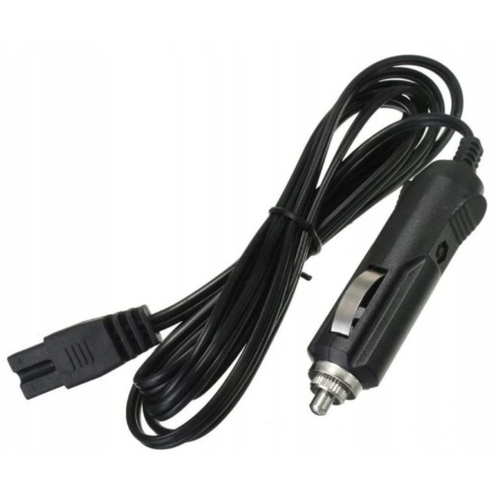 Cablu alimentare auto 12V/24V pentru frigider portabil, 2 m, conector bricheta, compatibil lazi frigorifice auto