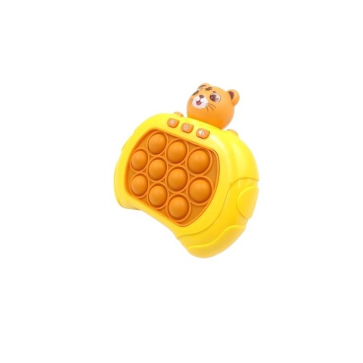 Set jocuri senzoriale Pop It, MTA, electric, antistres, galben
