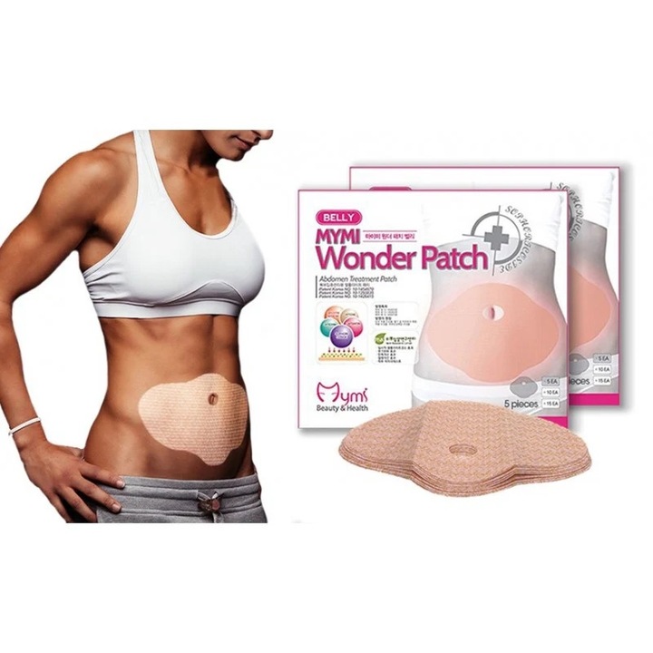 Plasturi pentru Slabit Mymi Wonder Patch – Pierdere in Greutate Rapida si Eficienta (Pachet 5 plasturi)