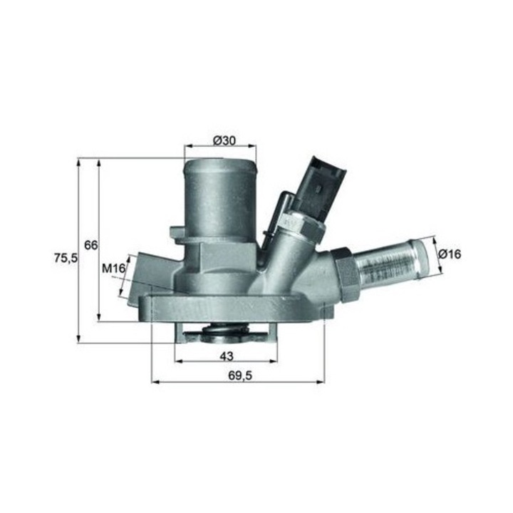 termosztát, hűtőfolyadék MAHLE TI14780
