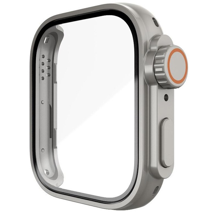 Кейс със скрийн протектор, стъкло за Huawei Watch Fit 3, Ultra Watch Look, Titanium Grey