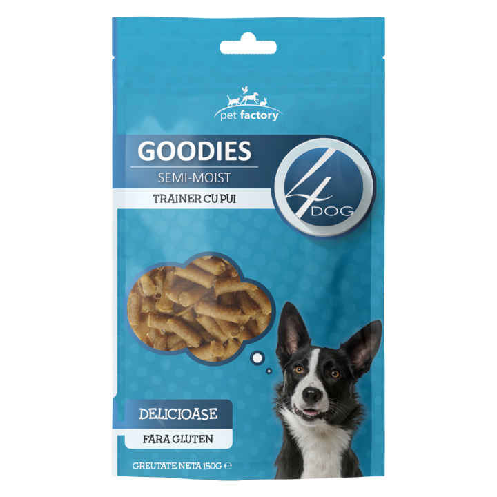 Recompense pentru caini 4DOG GOODIES Trainer Pui, 150g