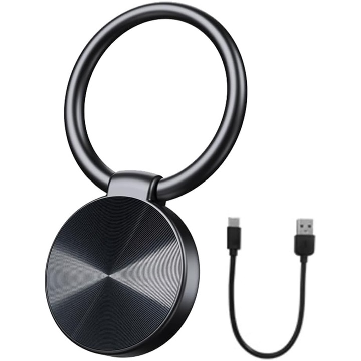 Мини ключодържател записващо устройство Redquit, 16 GB, гласово активиране, запис 24 часа, режим на готовност 30 дни, бързо зареждане, качествен звук, шумопотискане