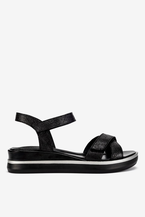 Női szandál Lasocki, 5905588525967, Természetes bőr, Fekete, Fekete, 38