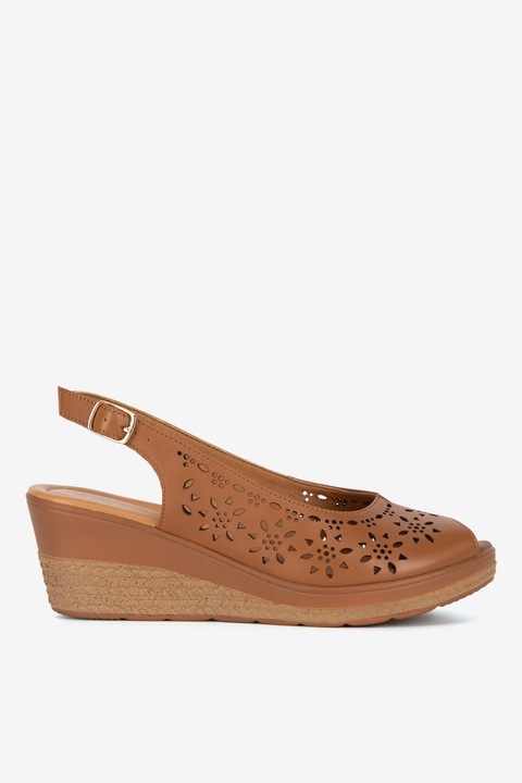 Sandale dama Lasocki, 5905588639671, Piele naturala, 36 EU, Maro