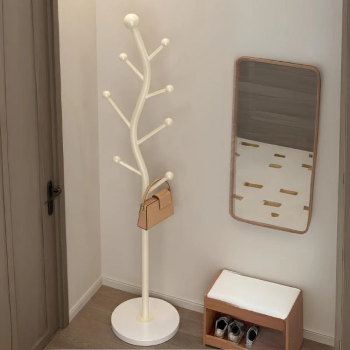 Ruhaakasztó, 7 kampóval, S alakú, szénacélból, mérete 178 x 30 cm, maximális súlya 35 kg, krém