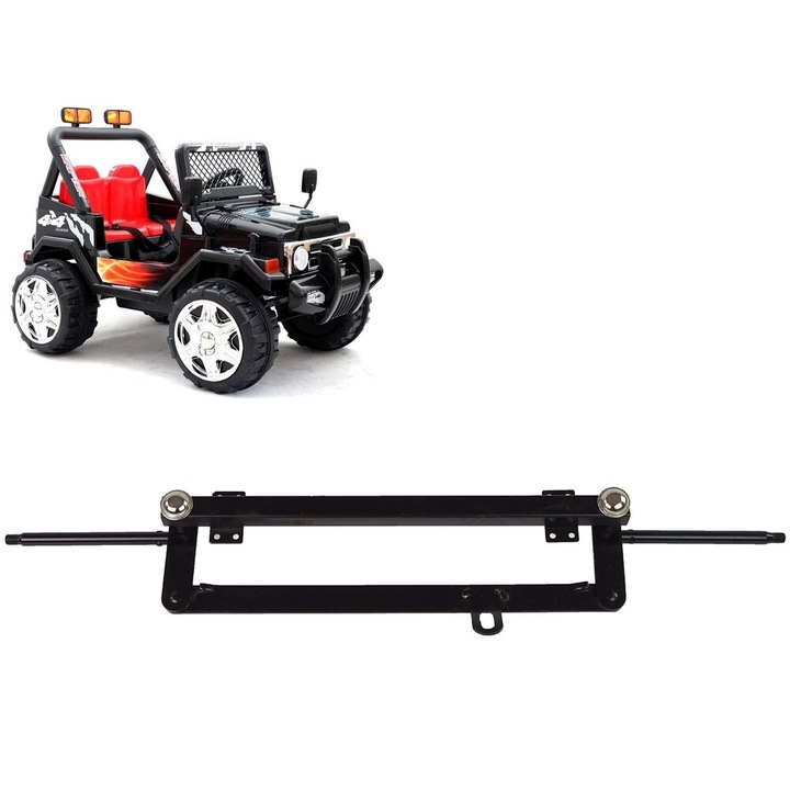 Предна ос за автомобил S618, Lean cars, 68 см, 28 см разстояние между опорите, 2,7x4,7 см размер на опорите