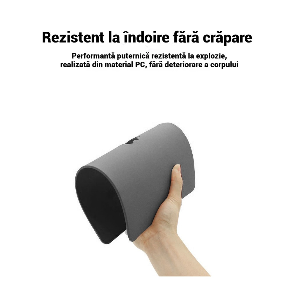 Carcasa pentru Macbook Pro 13.6 inch，Husa laptop Fudisenn ®pentru MacBook Air 13.6 inch M2, anti-amprente, rezistenta la zgarieturi, gri mat