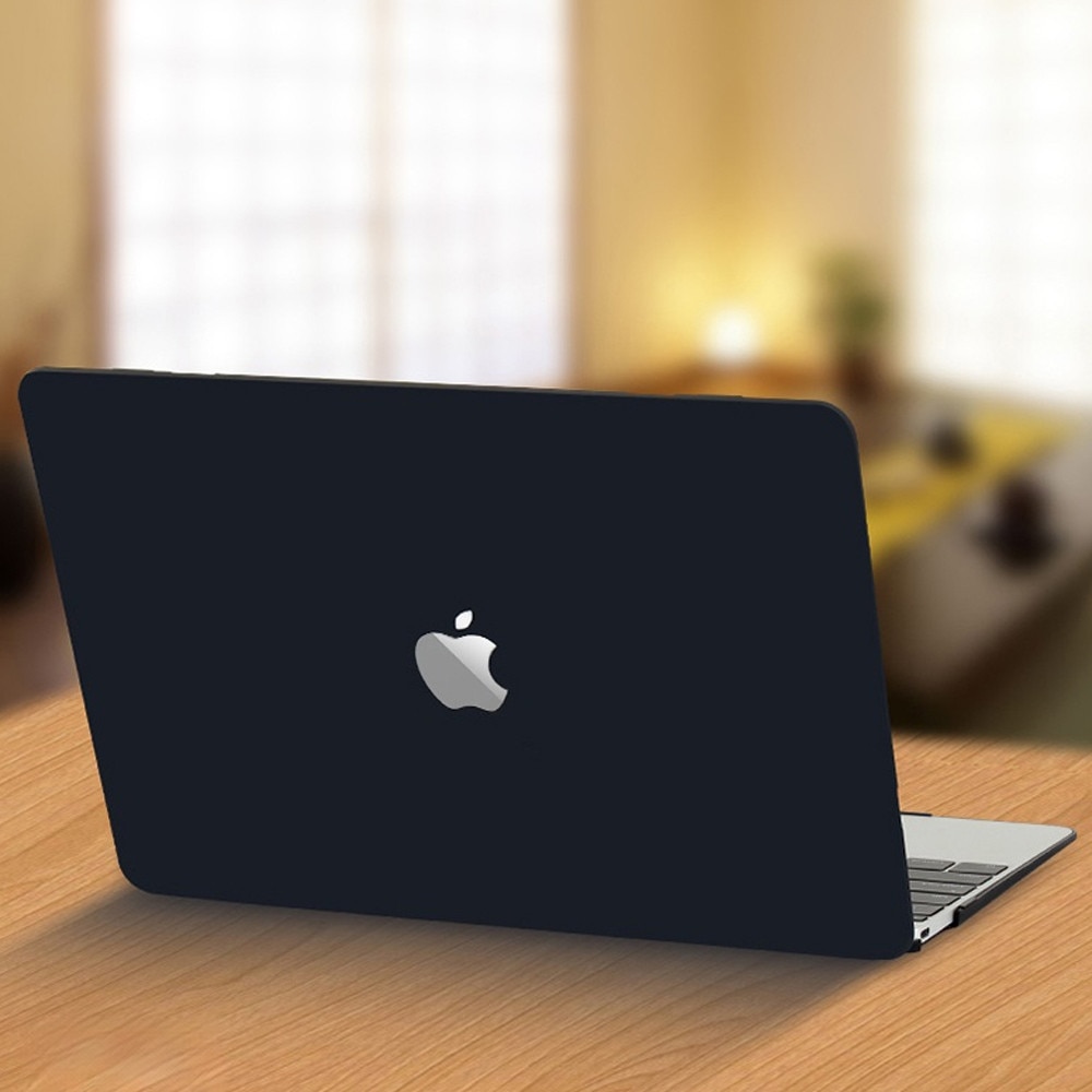 Carcasa pentru Macbook Pro 13.6 inch，Husa laptop Fudisenn pentru MacBook Air 13.6 inch M2, anti-amprente, rezistenta la zgarieturi, Negru mat