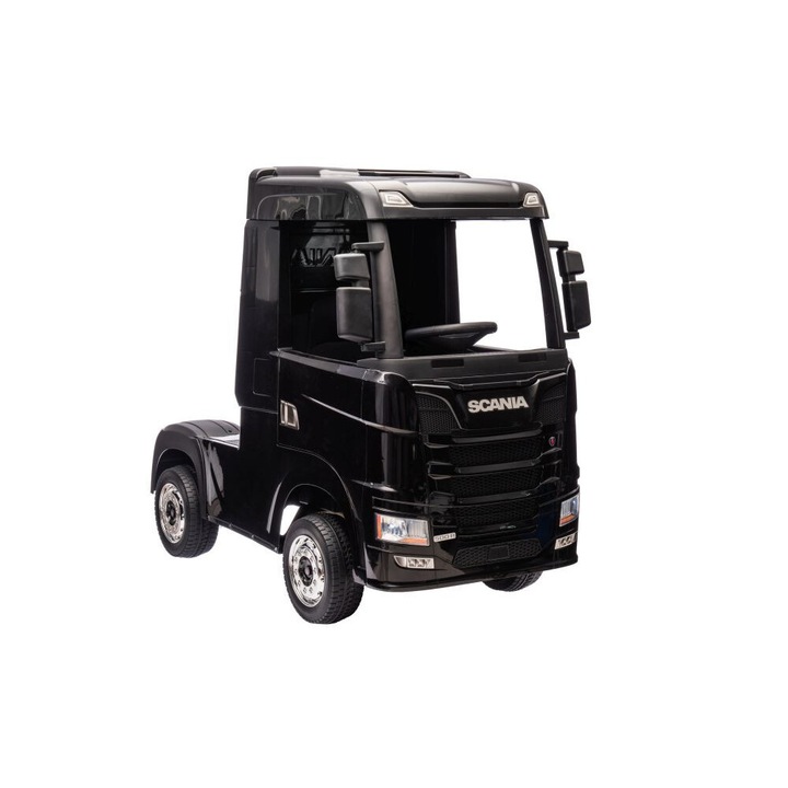Masinuta electrica Lean cars Scania 500R Hl698, 4x4, negru, 134,5x85,5x74 cm, cu telecomanda