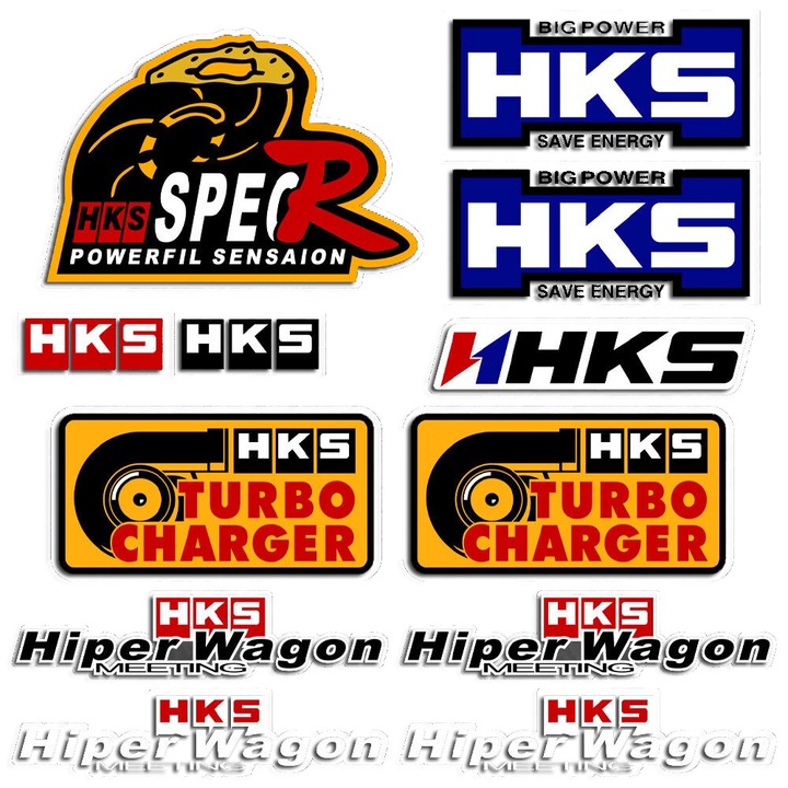 OEM HKS Performance autómatrica, 25x25 cm, dekorációs célra, időjárásálló