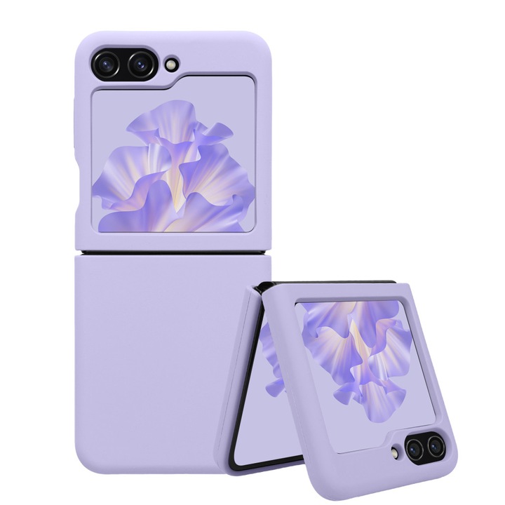 Калъф Kwmobile за Samsung Galaxy Z Flip5, син, силикон, KWM000021UD002C