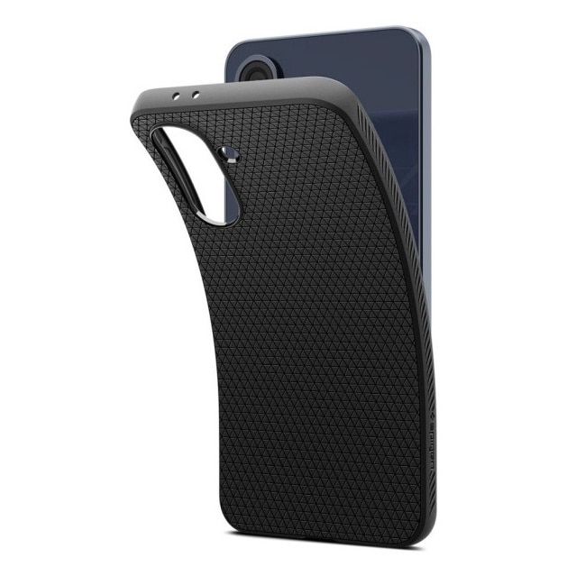 Husa Spate Spigen Liquid Air Compatibila Cu Samsung Galaxy A56 5G, Materiale Premium, Rezistenta La Socuri, Silicon, Negru