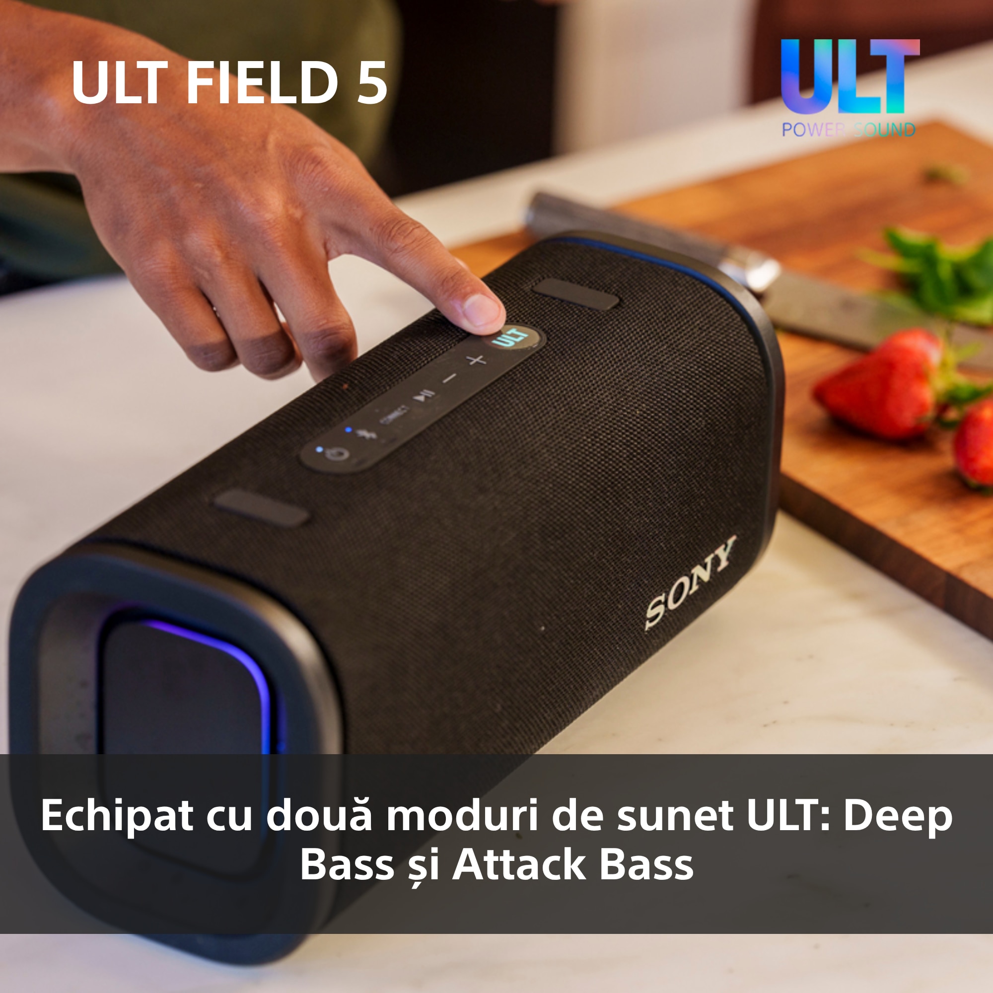 Boxa portabila Sony ULT FIELD 5 SRS-ULT50B, Bluetooth 5.3, 2